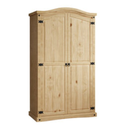 Lassic Vida Designs  Corona 2 Door Wardrobe Mexican Solid Waxed Pine (H)1780mm (W)1020mm (D)500mm - thumbnail 6