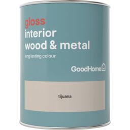 GoodHome Tijuana Gloss Interior Metal & Wood Paint, 750Ml - thumbnail 3