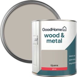 GoodHome Tijuana Gloss Interior Metal & Wood Paint, 750Ml - thumbnail 4