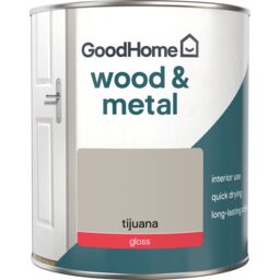 GoodHome Tijuana Gloss Interior Metal & Wood Paint, 750Ml - thumbnail 2