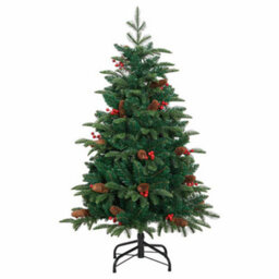 Vidaxl Artificial Christmas Tree With Led Strip Lights Green 150 Cm - thumbnail 5