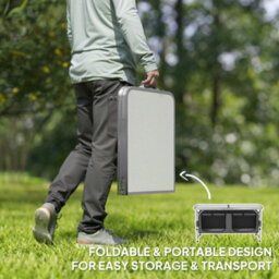 Outsunny Picnic Table Camping Folding Portable Dining Storage Garden Outdoor - thumbnail 5