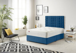 Somnior Beds Somnior Bliss Plush Navy 4Ft6 Memory Foam Divan Bed With 4 Drawers, Mattress & Headboard - Double - thumbnail 2
