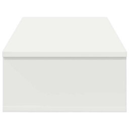 Berkfield Durable Wall Shelf With Drawers White 80X31X17 Cm Engineered Wood - thumbnail 5