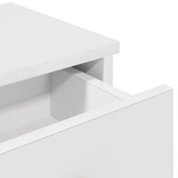 Berkfield Durable Wall Shelf With Drawers White 80X31X17 Cm Engineered Wood - thumbnail 8