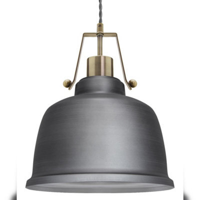 Long Life Lamps Company Industrial Vintage Brass Ceiling Pendant Light M0179 - image 1