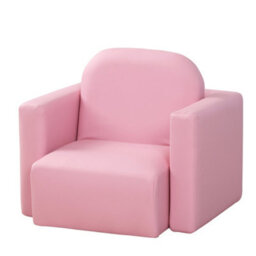 Homcom Kids Mini Sofa 2 In 1 Table Chair Set Armchair Seat Children Girl Boys - thumbnail 2