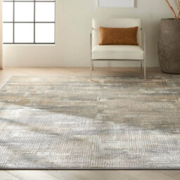 Grey Beige Modern Abstract Machine Made Rug For Living Room Bedroom And Dining Room-97Cm X 152Cm - thumbnail 2