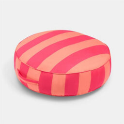 Ohs Stripe Round Outdoor Garden Cushion Water Resistant - Orange/pink - thumbnail 4