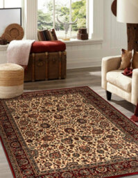 RugsX Wool Carpet Kashqai 4362 102 Ornament Beige / Claret  80X160 Cm - thumbnail 1