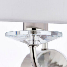 6 Bulb Ceiling Pendant Lamp & 2X Matching Twin Wall Light Modern Bright Nickel - thumbnail 4