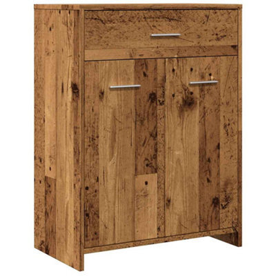 Berkfield Classic Bathroom Cabinet Old Wood 60X33X80 Cm Engineered Wood