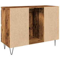 Berkfield Bathroom Cabinet Old Wood 80X33X60 Cm Engineered Wood - thumbnail 6