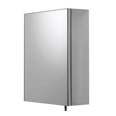Stainless Steel Mirror Door Bathroom Cabinet 40 X 30Cm - image 1
