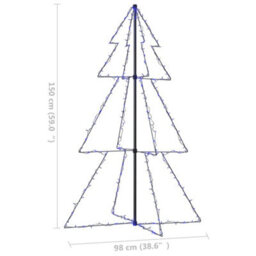 Walplus Christmas Cone Tree 200 Leds Indoor And Outdoor 98X150 Cm - thumbnail 8