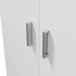 Direct Furniture Suppliers Ltd Baltic Tall White Bathroom Storage Cabinet With 2 Doors- Slim Reversible Design - thumbnail 6