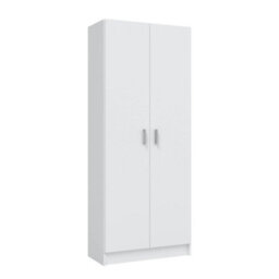 Direct Furniture Suppliers Ltd Baltic Tall White Bathroom Storage Cabinet With 2 Doors- Slim Reversible Design - thumbnail 3