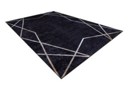 RugsX Miro 51233.811 Washing Carpet Geometric Anti-Slip - Black  140X190 Cm - thumbnail 3