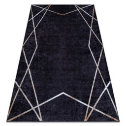 RugsX Miro 51233.811 Washing Carpet Geometric Anti-Slip - Black  140X190 Cm - thumbnail 4