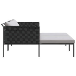 Berkfield Seating With Cushion Anthracite 115 X 153 X 69.5Cm Steel - thumbnail 7