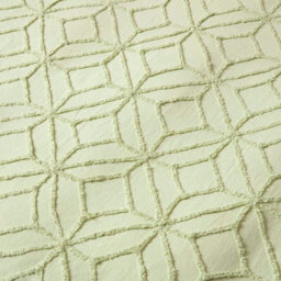 Homescapes Sage Green Diamond Cotton Tufted Duvet Cover Set, Single - thumbnail 5