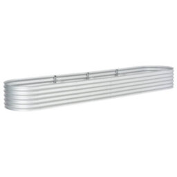 Berkfield Garden Raised Bed 400X80X44 Cm Galvanised Steel Silver - thumbnail 3