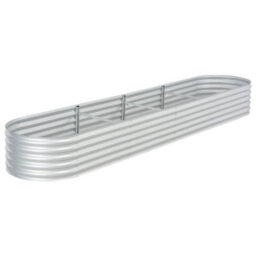Berkfield Garden Raised Bed 400X80X44 Cm Galvanised Steel Silver