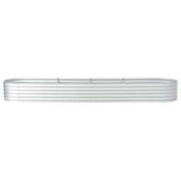 Berkfield Garden Raised Bed 400X80X44 Cm Galvanised Steel Silver - thumbnail 4