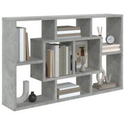 Berkfield Wall Shelf Concrete Grey 85X16X52.5 Cm Engineered Wood - thumbnail 4