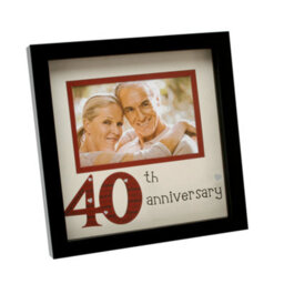 "New View Photo Frame 6X4"" - 40Th Anniversary Ruby Wedding" - thumbnail 1