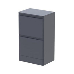 Affine Bathroom Cloakroom Vanity Unit Wash Storage Cabinet Countertop Basin Grey 500mm - thumbnail 3