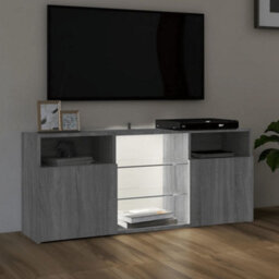 Vidaxl Tv Cabinet With Led Lights Grey Sonoma 120X30X50 Cm - thumbnail 5