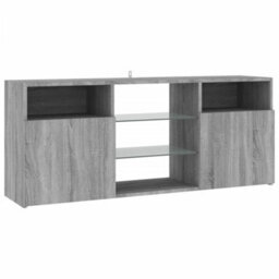 Vidaxl Tv Cabinet With Led Lights Grey Sonoma 120X30X50 Cm - thumbnail 7