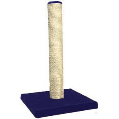 Superpetstoreuk247 Extra Tall 64Cm Cat Scratcher Post Durable Sisal With Stable Base For Kittens And Adult Indoor Cats Blue Colour