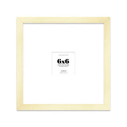 "6X6"" Gold Picture Frame - 6X6"" Square Frame With 2X2"" Mount For 6X6""/2X2"" Pictures Art Deco Style Room Decor, 1 Pack" - thumbnail 1