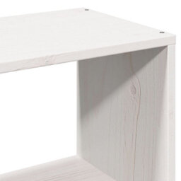 Berkfield Bookcase Bed Without Mattress White 180X200 Cm Super King Solid Wood Pine - thumbnail 9