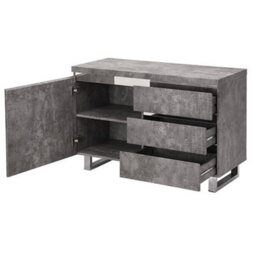 Furniture in Fashion Sydney Small Sideboard With 1 Door 3 Drawer In Concrete Effect - thumbnail 6
