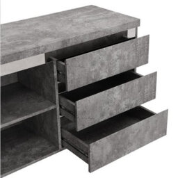 Furniture in Fashion Sydney Small Sideboard With 1 Door 3 Drawer In Concrete Effect - thumbnail 7