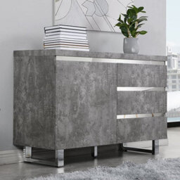 Furniture in Fashion Sydney Small Sideboard With 1 Door 3 Drawer In Concrete Effect - thumbnail 1