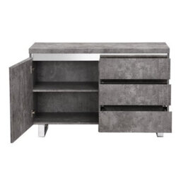 Furniture in Fashion Sydney Small Sideboard With 1 Door 3 Drawer In Concrete Effect - thumbnail 5