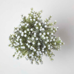 Homescapes Artificial White Handcrafted Baby's Breath Flower Bouquet, 32 Cm - thumbnail 2