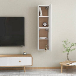 Berkfield Sturdy Tv Cabinets 2 Pcs White 30.5X30X60 Cm Engineered Wood - thumbnail 5