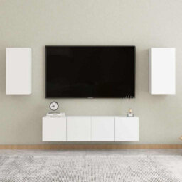 Berkfield Sturdy Tv Cabinets 2 Pcs White 30.5X30X60 Cm Engineered Wood - thumbnail 6