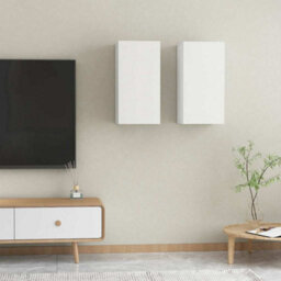 Berkfield Sturdy Tv Cabinets 2 Pcs White 30.5X30X60 Cm Engineered Wood - thumbnail 2