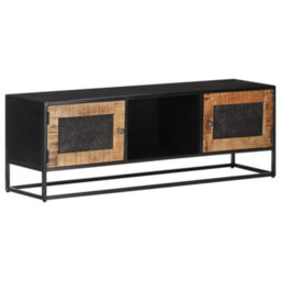 Berkfield Tv Cabinet 120X30X40 Cm Rough Mango Wood - thumbnail 8