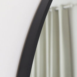 Melody Maison Extra Large Round Black Wall Mirror 120Cm X 120Cm (1.2M X 1.2M) - thumbnail 5