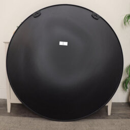Melody Maison Extra Large Round Black Wall Mirror 120Cm X 120Cm (1.2M X 1.2M) - thumbnail 7
