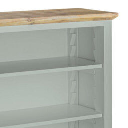Statement Furniture Florence Sage Green Bookcase With Adjustable Shelves, Fully Assembled Bookshelf - thumbnail 3