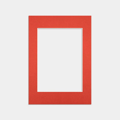 Ak Frames A1 Poppy Red Picture Mounts To Fit A2 Aperture Size - Mount Board Only (No Frame Included) - image 1