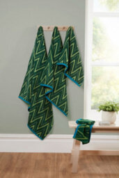 Rapport Home Helix Hand Towel Pure Cotton Moss Green - thumbnail 2
